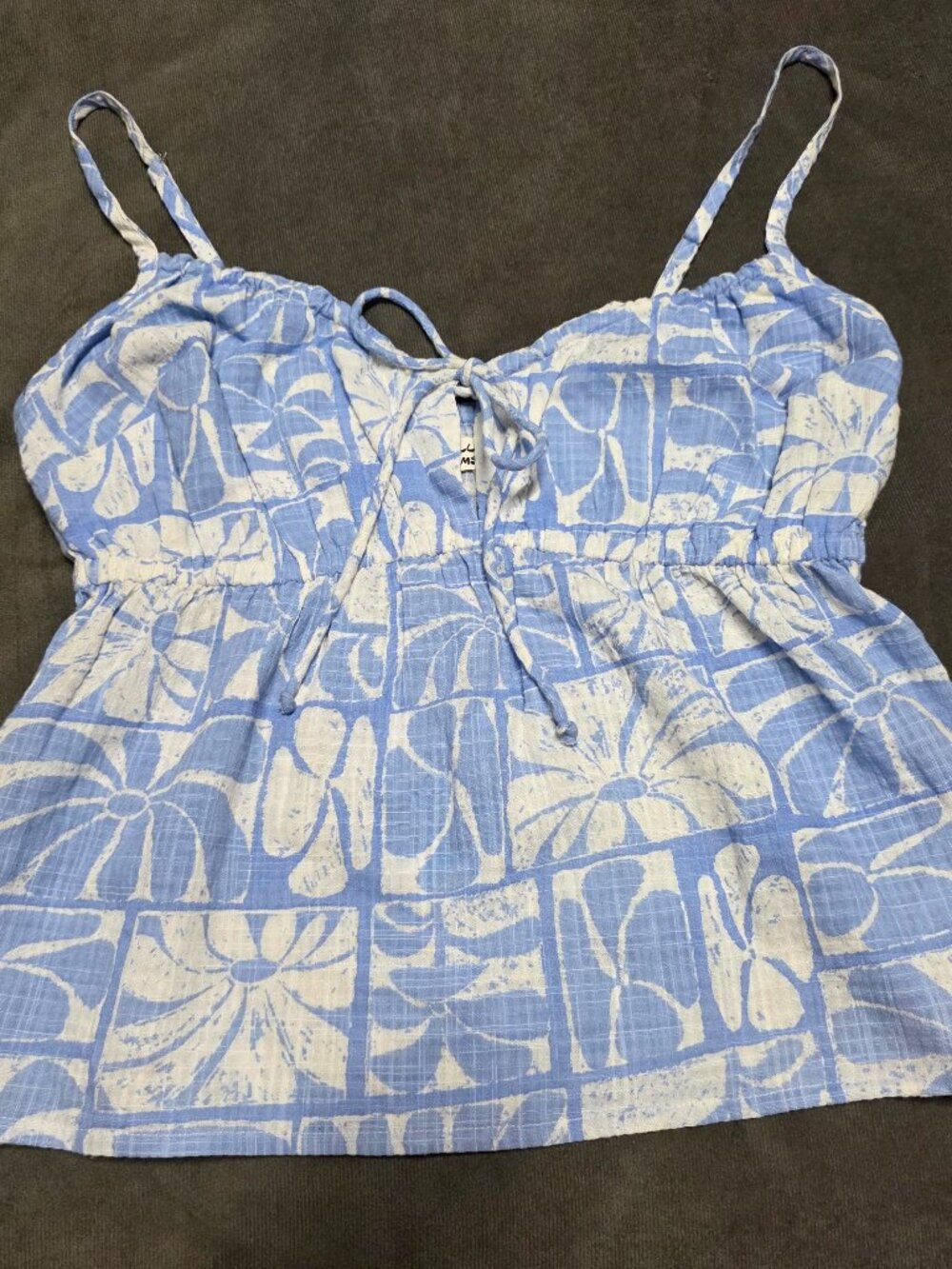 Rip Curl x Ty Williams "Artist Of The Search" Smocked Cami Top Blue | Size XS